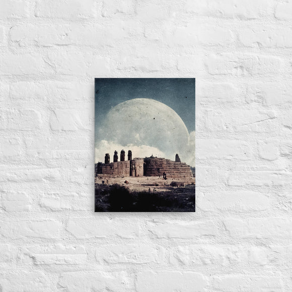 Iterative Recursion - Temple Moonrise (Thin Canvas)