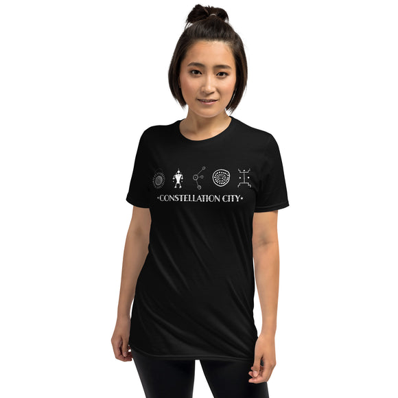 Constellation City Glyphs Short-Sleeve Unisex T-Shirt